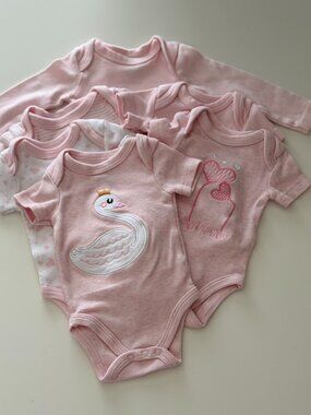 Koalababy Onesie Set, 100% Organic Cotton (6 pieces)